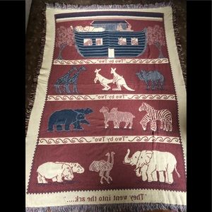 Noah’s ark blanket, vintage